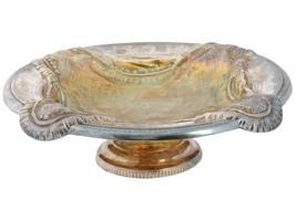 RUSSIAN TROMPE LOEIL 84 GILT SILVER AND GLASS BOWL