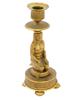 ART DECO EGYPTIAN REVIVAL GILT BRONZE CANDLESTICK PIC-1