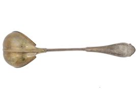 ANTIQUE AMERICAN WOOD HUGHES STERLING SILVER LADLE