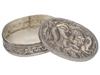 ANTIQUE SILVER PILL BOX WITH RELIEF SCENE C 1900 PIC-3