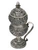 ANTIQUE 19 C TURKISH OTTOMAN SILVER INCENSE BURNER PIC-0