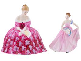 ENGLISH ROYAL DOULTON PORCELAIN FIGURINES OF LADIES