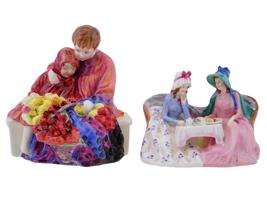 ENGLISH ROYAL DOULTON COUPLES PORCELAIN FIGURINES