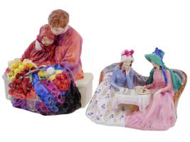 ENGLISH ROYAL DOULTON COUPLES PORCELAIN FIGURINES