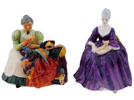 ENGLISH ROYAL DOULTON PORCELAIN FIGURINES OF LADIES