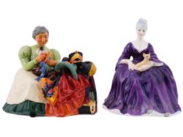 ENGLISH ROYAL DOULTON PORCELAIN FIGURINES OF LADIES