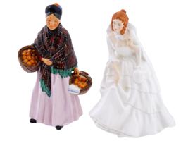 ENGLISH ROYAL DOULTON PORCELAIN FIGURINES OF LADIES