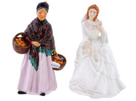 ENGLISH ROYAL DOULTON PORCELAIN FIGURINES OF LADIES