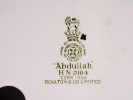 ENGLISH ROYAL DOULTON ABDULLAH PORCELAIN FIGURINE