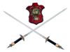 KNIGHT TOURNAMENT SOUVENIR WEAPONS SWORDS ON SHIELD PIC-1