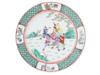 ANTIQUE CHINESE HAND ENAMEL PORCELAIN PLATE PIC-0