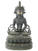 ANTIQUE TIBETAN BUDDHA VAJRASATTVA BRONZE FIGURE