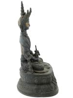 ANTIQUE TIBETAN BUDDHA VAJRASATTVA BRONZE FIGURE