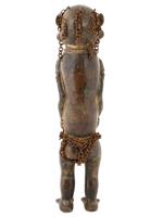 AFRICAN IVORY COAST BAULE BRONZE MONKEY FIGURE