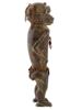 AFRICAN IVORY COAST BAULE BRONZE MONKEY FIGURE PIC-1