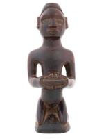 CENTRAL AFRICAN CARVED WOOD YOMBE PEOPLE FIGURE