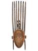 AFRICAN BAMBARA PEOPLE OF MALI WOODEN MASK PIC-1