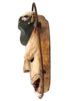 SOUTHWESTERN ALASKAN YUPIK ESKIMO SHAMANS WOODEN MASK