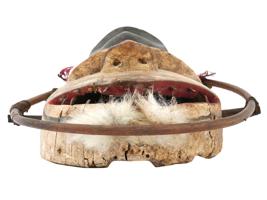 SOUTHWESTERN ALASKAN YUPIK ESKIMO SHAMANS WOODEN MASK