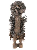 CENTRAL AFRICAN CONGO METAL WOOD NAIL NISKI FIGURE