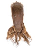 CENTRAL AFRICAN GABON HAND CARVED WOOD FANG MASK