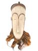 CENTRAL AFRICAN GABON HAND CARVED WOOD FANG MASK PIC-0