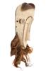 CENTRAL AFRICAN GABON HAND CARVED WOOD FANG MASK PIC-1