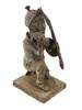 WEST AFRICAN BENIN CAST BRONZE WARRIOR LEOPARD FIGURE PIC-3