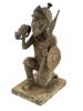 WEST AFRICAN BENIN CAST BRONZE WARRIOR LEOPARD FIGURE PIC-0