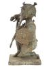 WEST AFRICAN BENIN CAST BRONZE WARRIOR LEOPARD FIGURE PIC-4