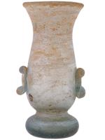 ANCIENT HAND BLOWN GALOROMANIC STYLE GLASS VESSEL