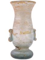 ANCIENT HAND BLOWN GALOROMANIC STYLE GLASS VESSEL