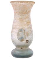 ANCIENT HAND BLOWN GALOROMANIC STYLE GLASS VESSEL