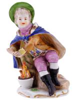 ANTIQUE ROYAL VIENNA PORCELAIN YOUNG MAN FIGURINE