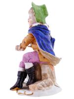 ANTIQUE ROYAL VIENNA PORCELAIN YOUNG MAN FIGURINE