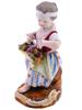 ANTIQUE GERMAN MEISSEN PORCELAIN GIRL FIGURINE PIC-0