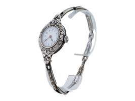 ANTIQUE 935 STERLING SILVER WOMENS WRISTWATCH