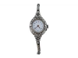 ANTIQUE 935 STERLING SILVER WOMENS WRISTWATCH