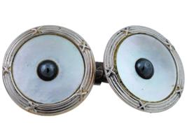 PAIR OF ART DECO CARTIER MOTHER OF PEARL CUFFLINKS