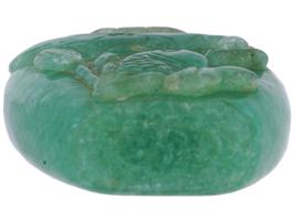 CHINESE HAND CARVED JADE SNUFF BOTTLE WITH STOPPER