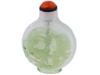 CHINESE DRAGON CARNELIAN PEKING GLASS SNUFF BOTTLE PIC-0