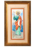 RUSSIAN ICON WATERCOLOR PAINTING BY MIKHAIL NESTEROV