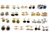 LARGE COLLECTION OF VINTAGE COSTUME JEWELRY CUFFLINKS PIC-2