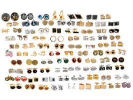 LARGE COLLECTION OF 82 PAIRS OF VINTAGE CUFFLINKS