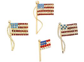 LARGE COLLECTION AMERICAN COSTUME JEWELRY LAPEL PINS