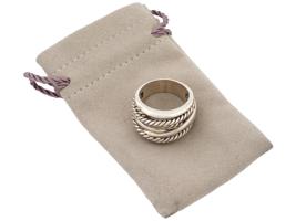 DAVID YURMAN STERLING SILVER CROSSOVER BAND RING