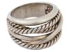 DAVID YURMAN STERLING SILVER CROSSOVER BAND RING PIC-3