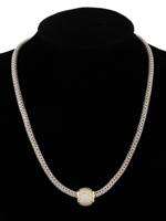 VINTAGE JOHN HARDY GOLD SILVER DIAMOND NECKLACE