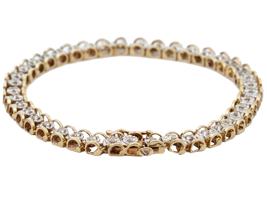 10K GOLD AND DIAMONDS TENNIS BRACELET