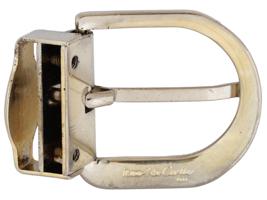 CARTIER PARIS SIGNATURE PALLADIUM FINISH BELT BUKLE